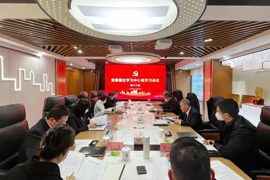 公司党委理论学习中心组第十九次会议专题传达学习中央、省委经济工作会议精神