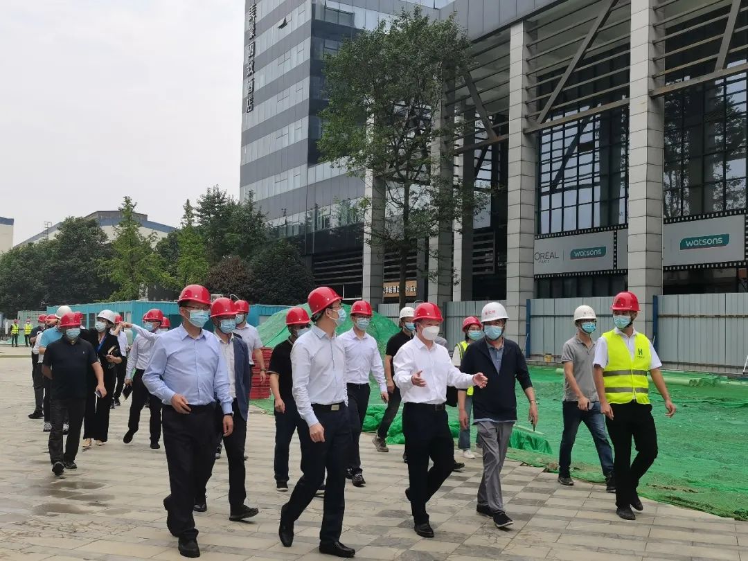 武侯区区委书记许兴国调研第三工程公司工业用房、开闭所及配套设施项目