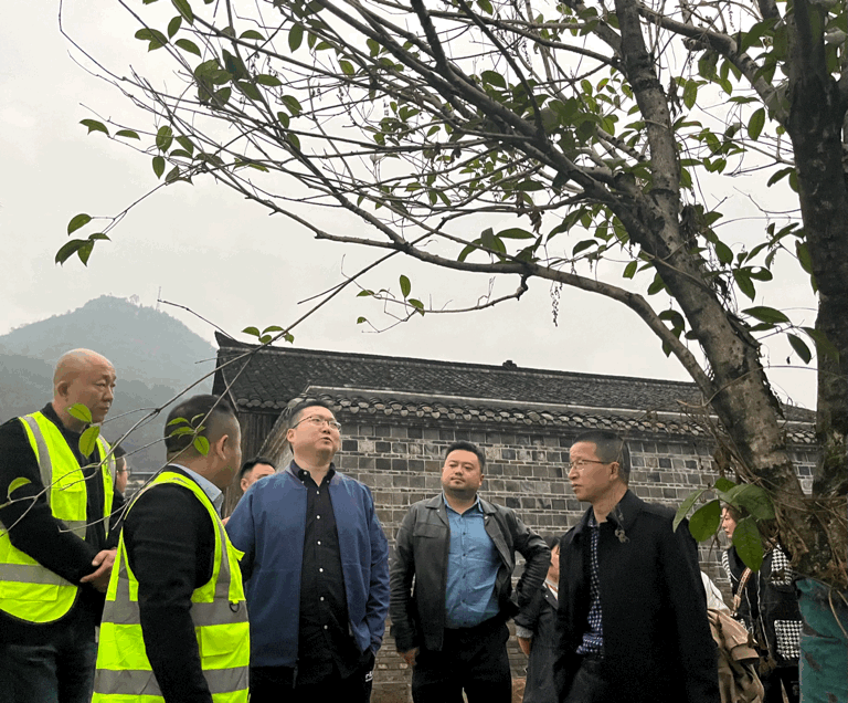 公司总工程师申思一行前往屏山县旅游综合开发及基础配套设施建设（一期）项目检查指导“150天大会战”工作
